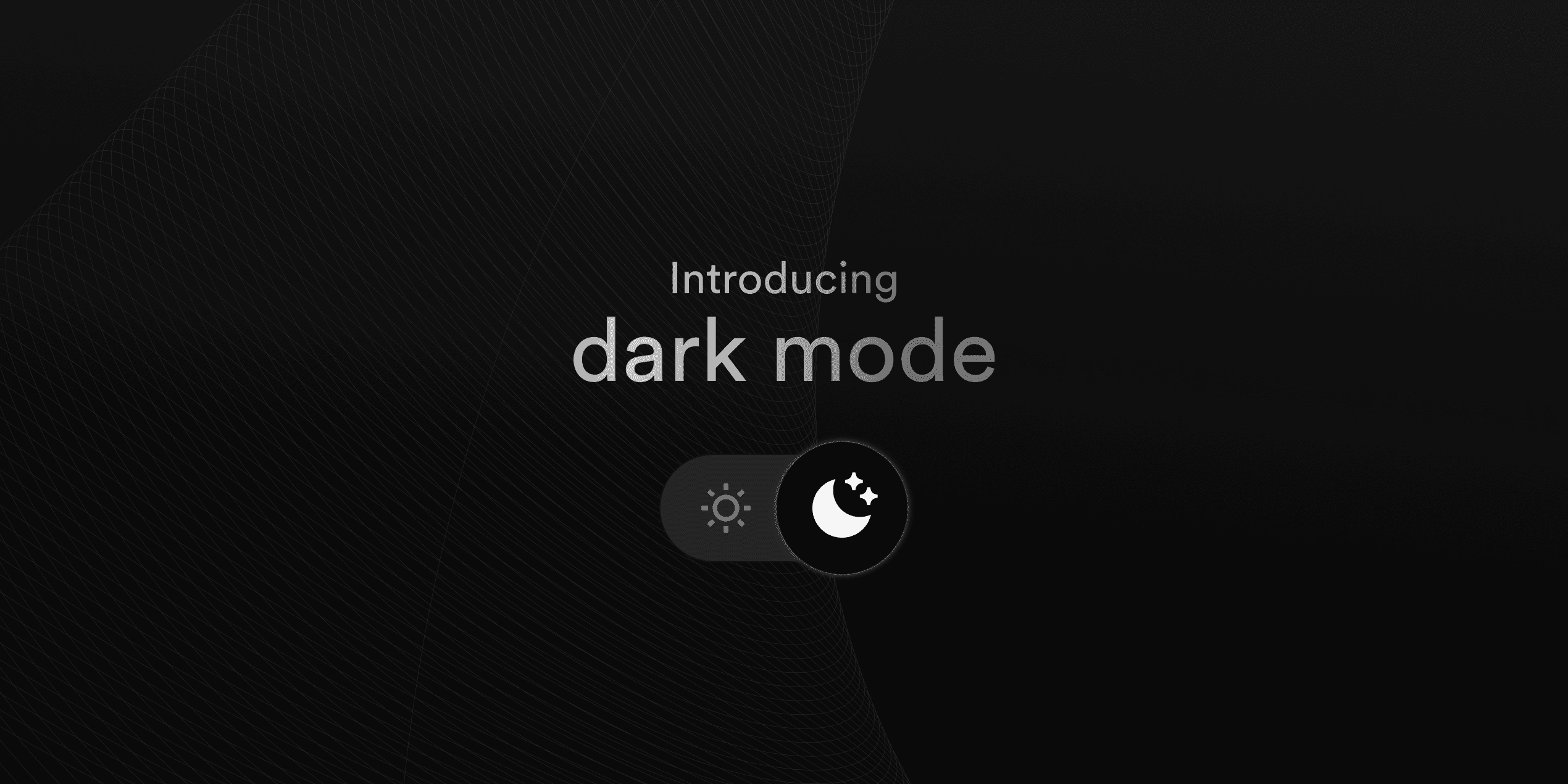 Featured image for Introducing dark mode blog post